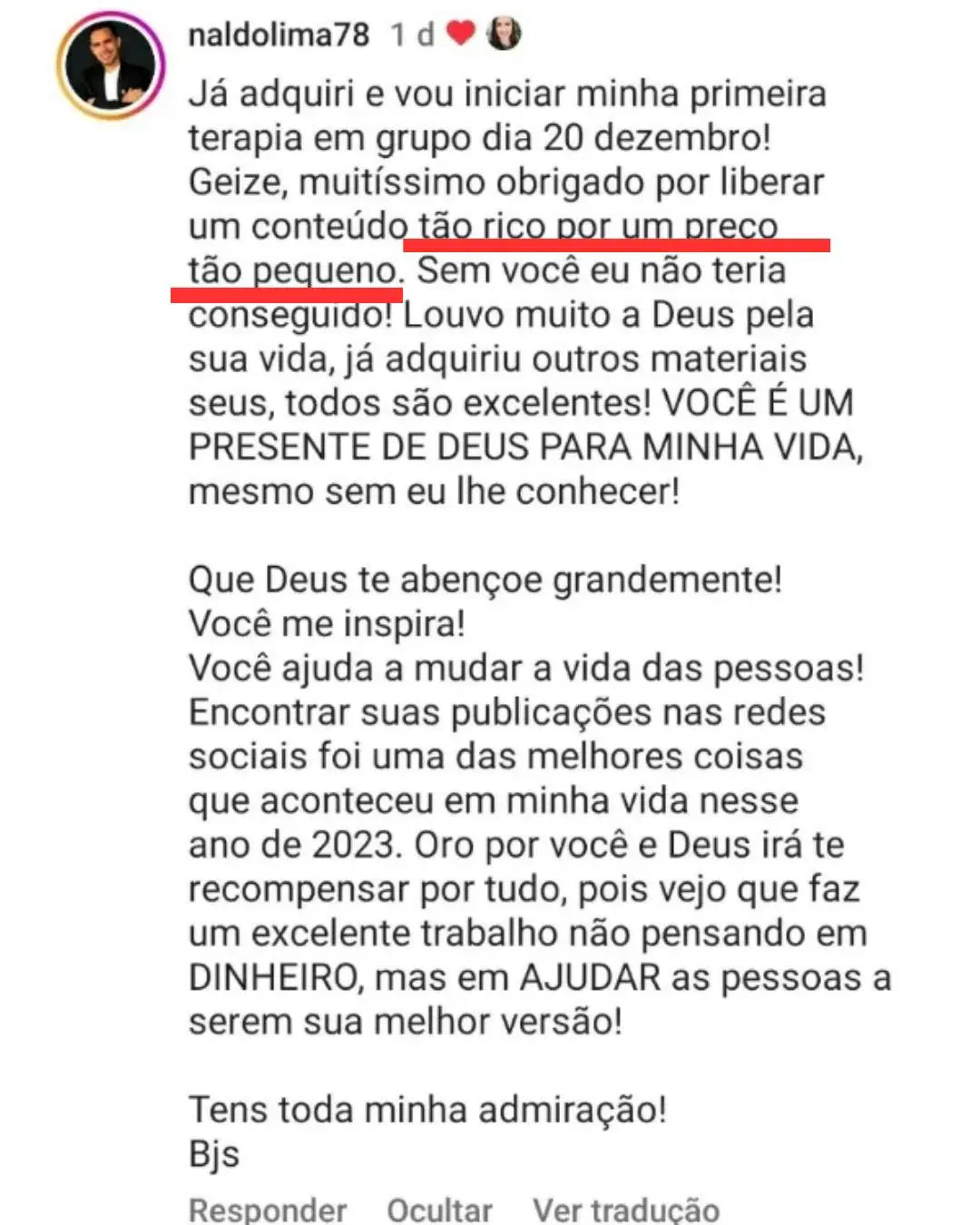 Depoimento Naldo